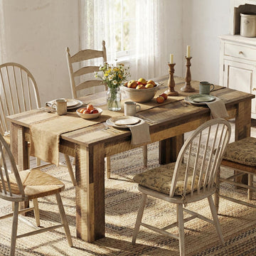 Dining Table for 4-6, 63" Inch Dining Tables for 4, Farmhouse Large Kitchen Dining Table, Rectangular Dining Room