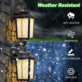 LED Dusk to Dawn Outdoor Wall Lantern with Sensor - Exterior Porch Lighting Fixtures