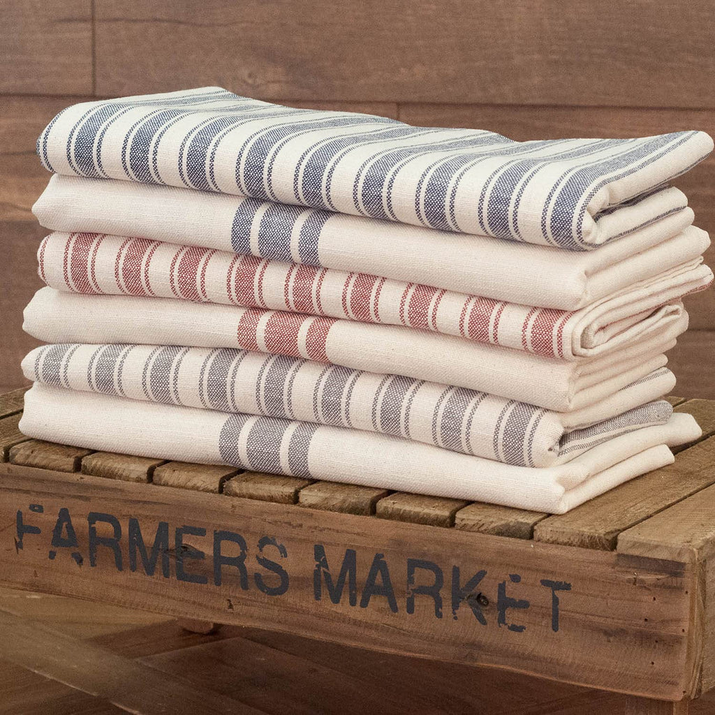 Market Place Gray Ticking Stripe Bulk Yardage, Three Yards, 108" x 110" Wide