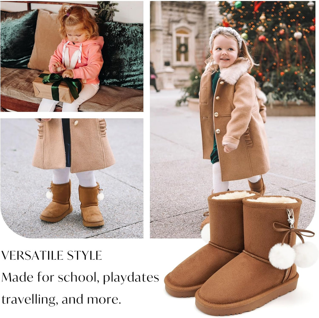 Kids Winter Boots Girls Boys Snow High Ankle Boots