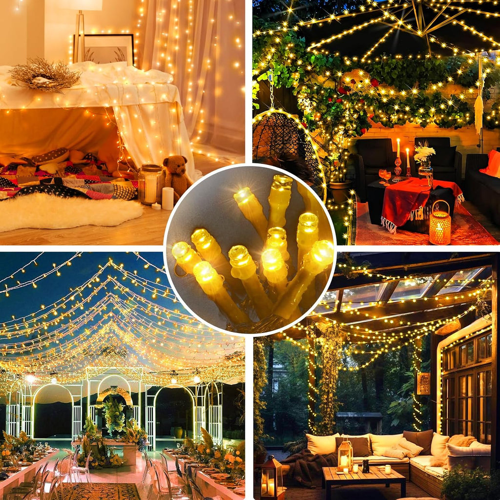 403FT 1000 LED Christmas Lights Outdoor String Lights with 8 Modes Timer Waterproof Fairy Light Plug in for Outside