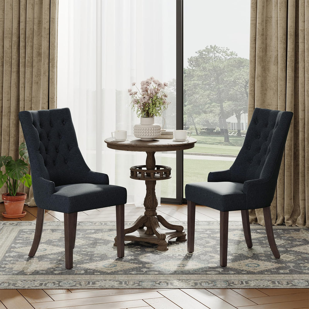 Wingback Set of 4, Black