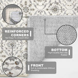 2.6x10 Moroccan Runner Rug, Cream Beige Grey Super Soft Washable Hallway Entryway Runner Rug, Accent
