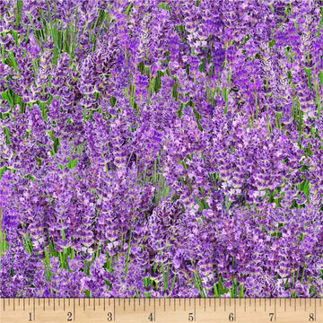 Studio Landscape Medley Floral Lavender, Fabric by the Yard