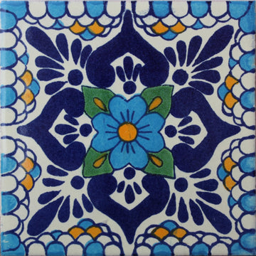 6x6 4 pcs Montijo Talavera Mexican Tile
