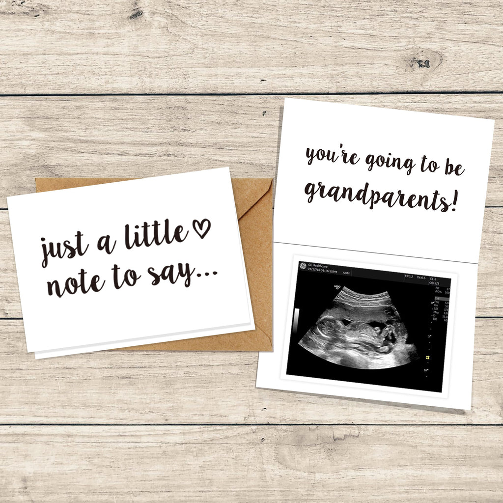 Pregnancy Announcement for Grandparents, Baby Reveal Ideas Gifts - Promoted to Grandma & Grandpa Coffee Mug Set