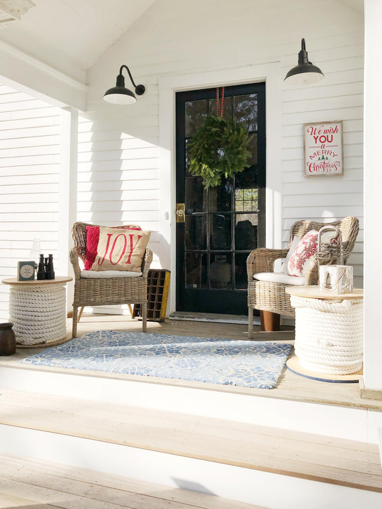 Gooseneck Barn Light Outdoor 12 Inch Farmhouse Exterior Wall | Cream/Brass