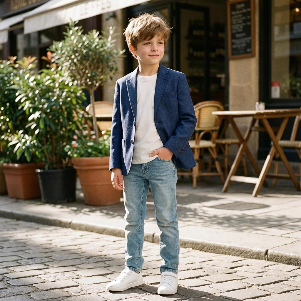 Boys Lightweight Blazer Summer Casual Sport Coat Wedding Suit Jacket
