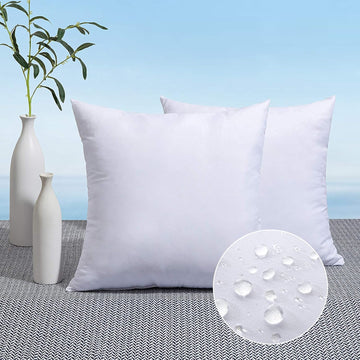 18x18 Inch Outdoor Pillow Inserts - Set of 2