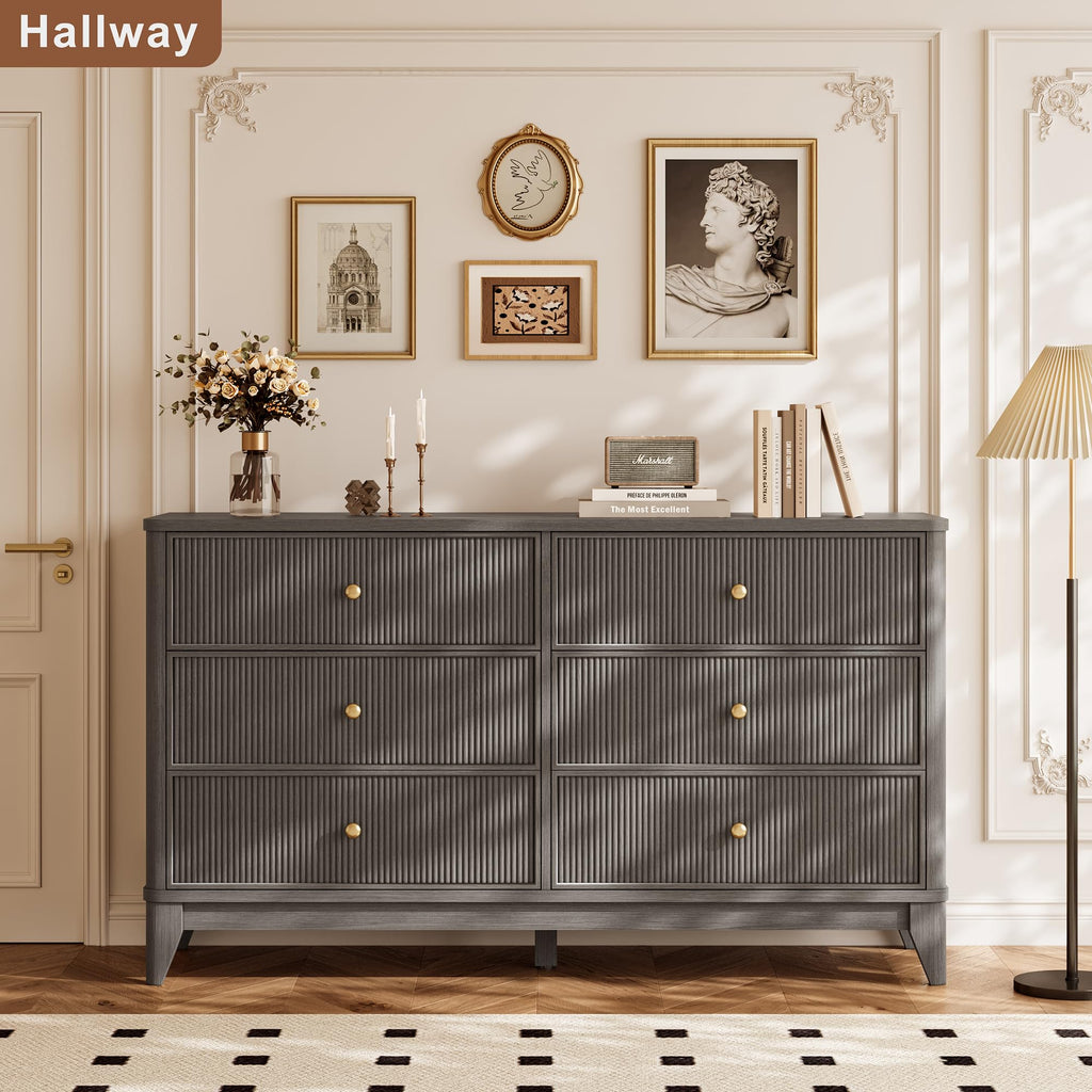 6 Drawers Dresser (Black)