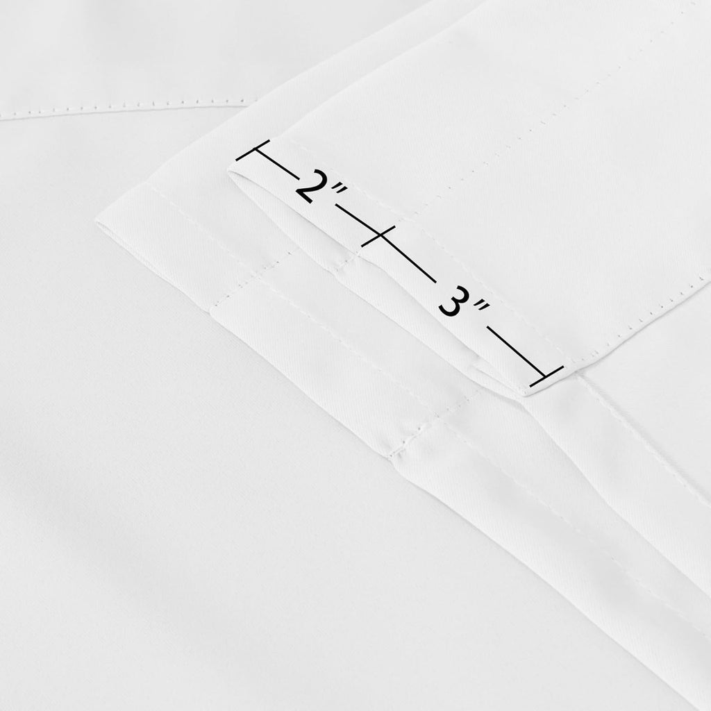 Valances for Windows Solid White Valance Curtains for Kitchen Windows/Living Room/Bathroom Rod Pocket Decoration