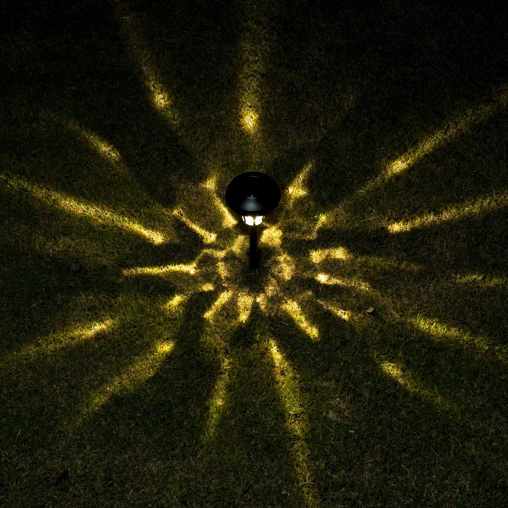 Solar Pathway Lights Outdoor, Metal Glass & ABS Landscape Lights