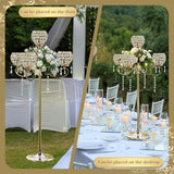 50" Tall Large Elegant Crystal Candelabra/Candlestick Holder Centerpiece for Weddings, Parties & Reception Decoration