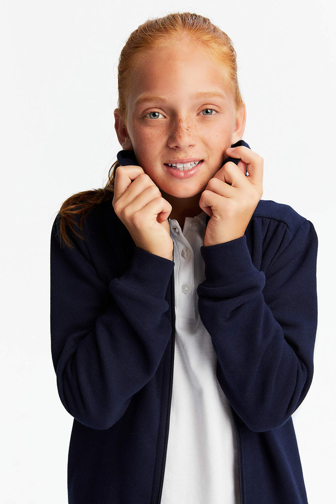 Toast Toddler Girls Knit Jacket, Navy