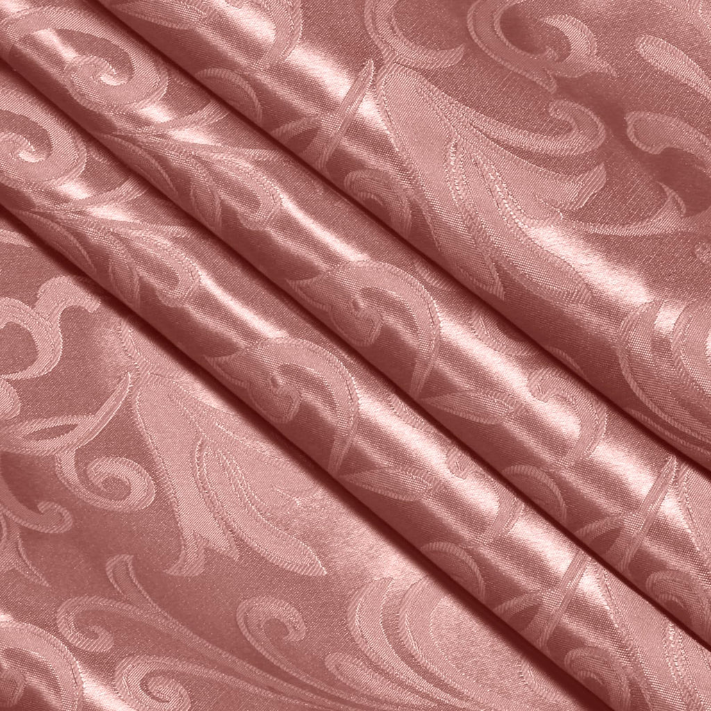 Rose Gold Jacquard Satin Fabric by The Yard, 60" Wide, 5 Yards