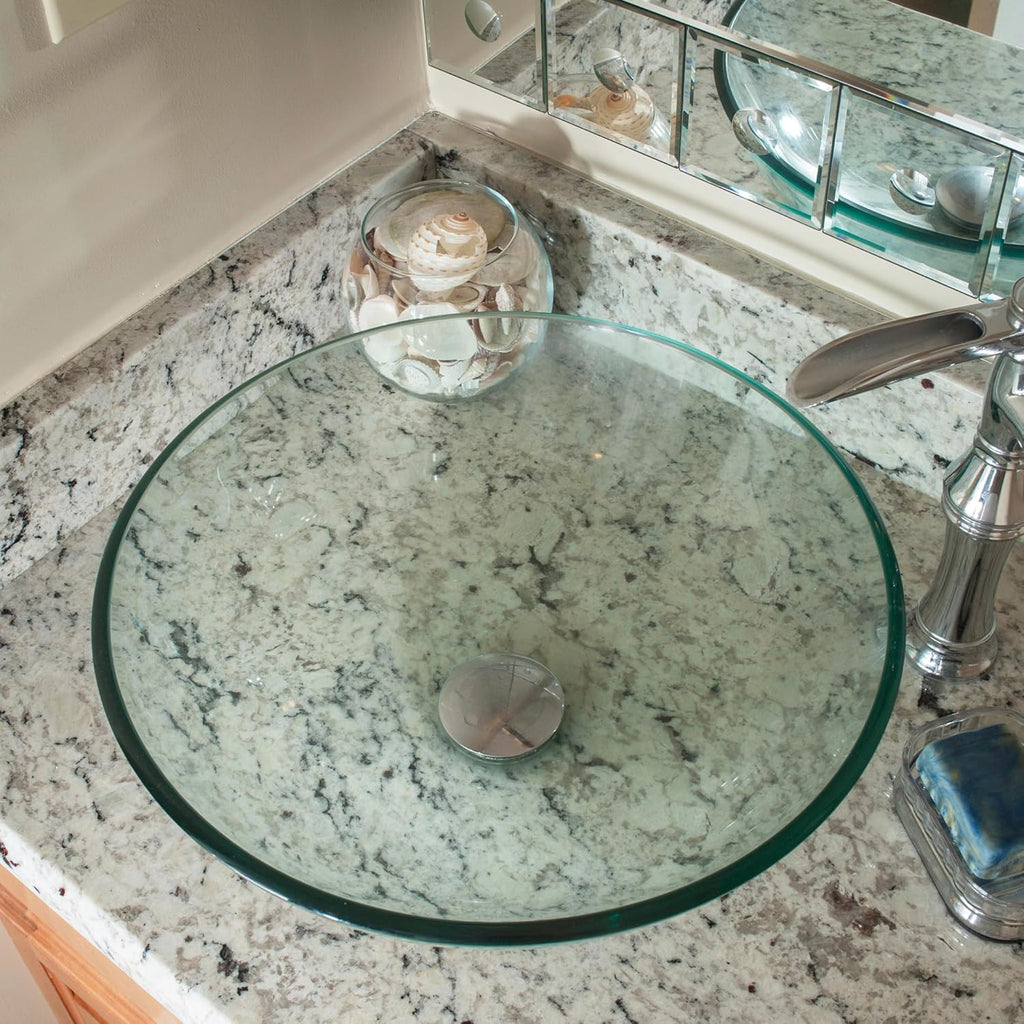 Novatto BONIFICARE Glass Vessel Bathroom Sink
