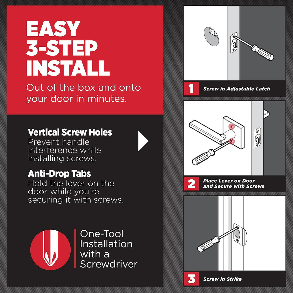 Pismo Keyed Entry Knob and Single Cylinder Deadbolt Combo Pack Featuring Re-Key Technology and Antimicrobial Protection in Satin Nickel