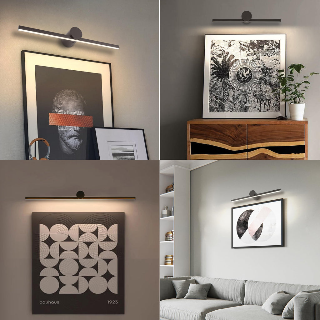 Battery Operated Picture Light with Remote,Wireless Dimmable Art Lights for Paintings Rechargeable Gallery Light