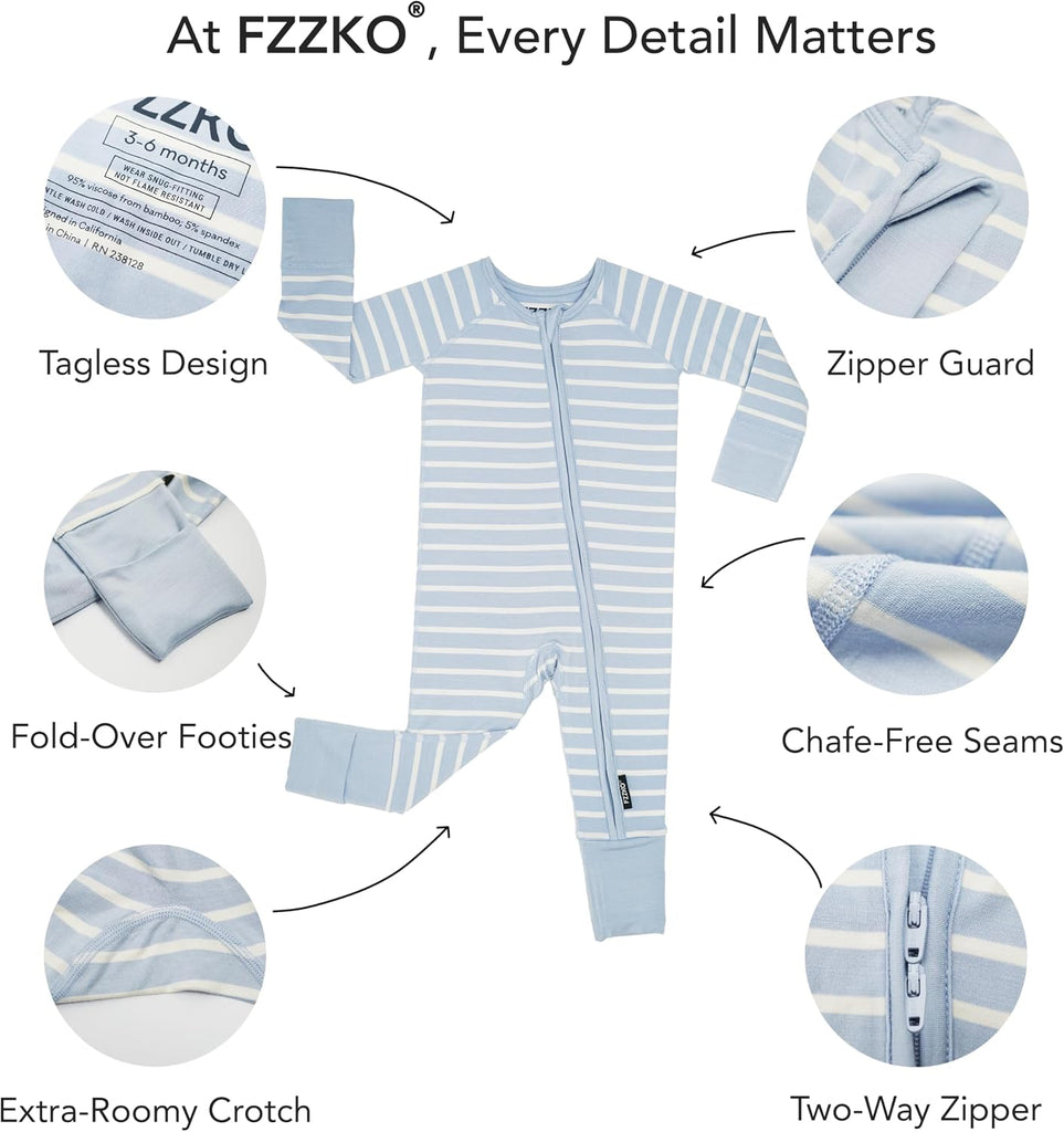 Onesie Pajamas, Viscose from Bamboo, & Sleepers