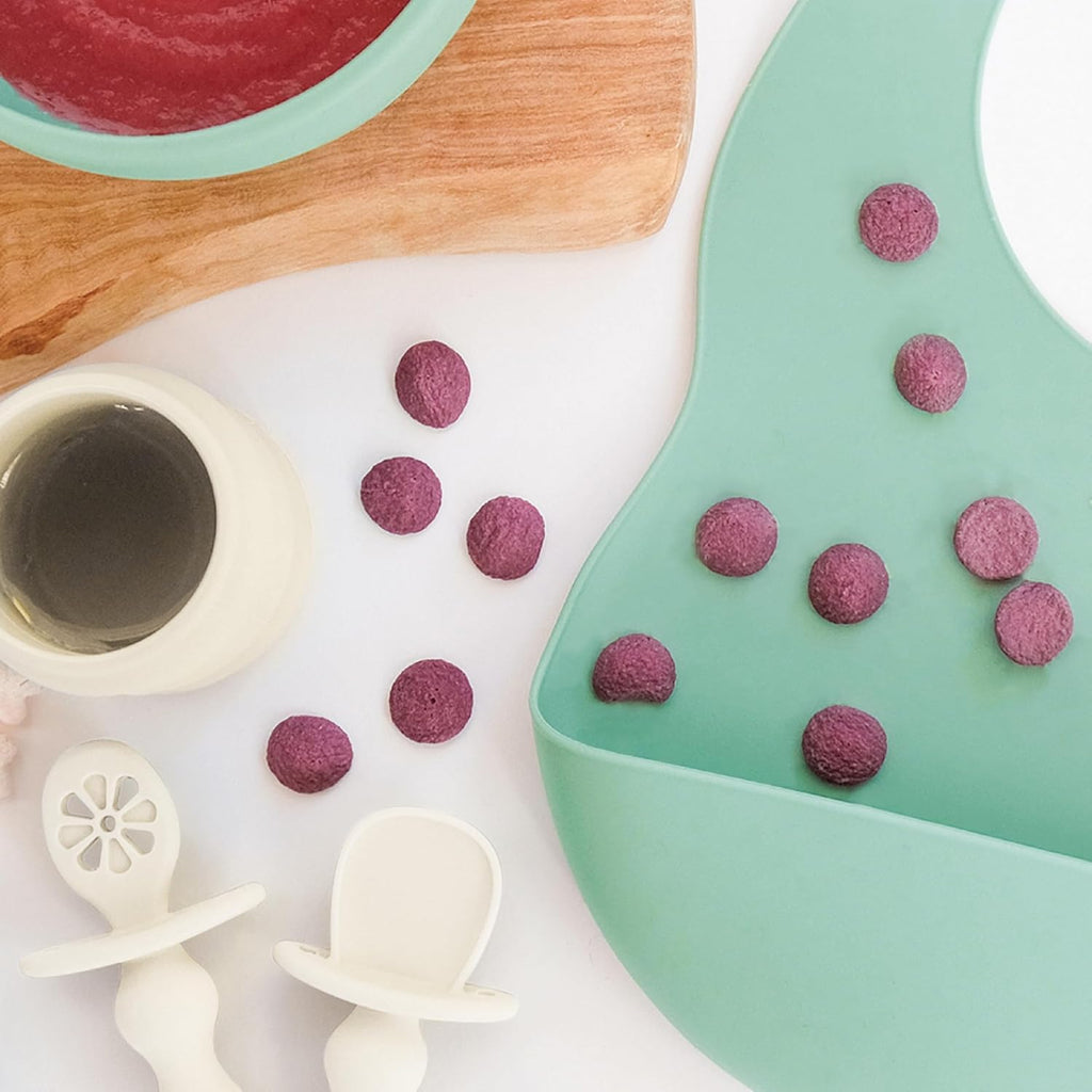 Baby Led Weaning Kit, Piece Essentials Set - Includes Silicone Bib, Suction Bowl, Training Cup & Spoons, BPA-Free &