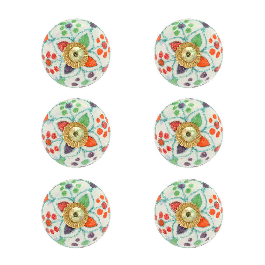 Drawer Knobs - Countryside Boho Ceramic Dresser Pull Handle Kitchen Cabinets Cupboard Wardrobe Knob Farmhouse Decor