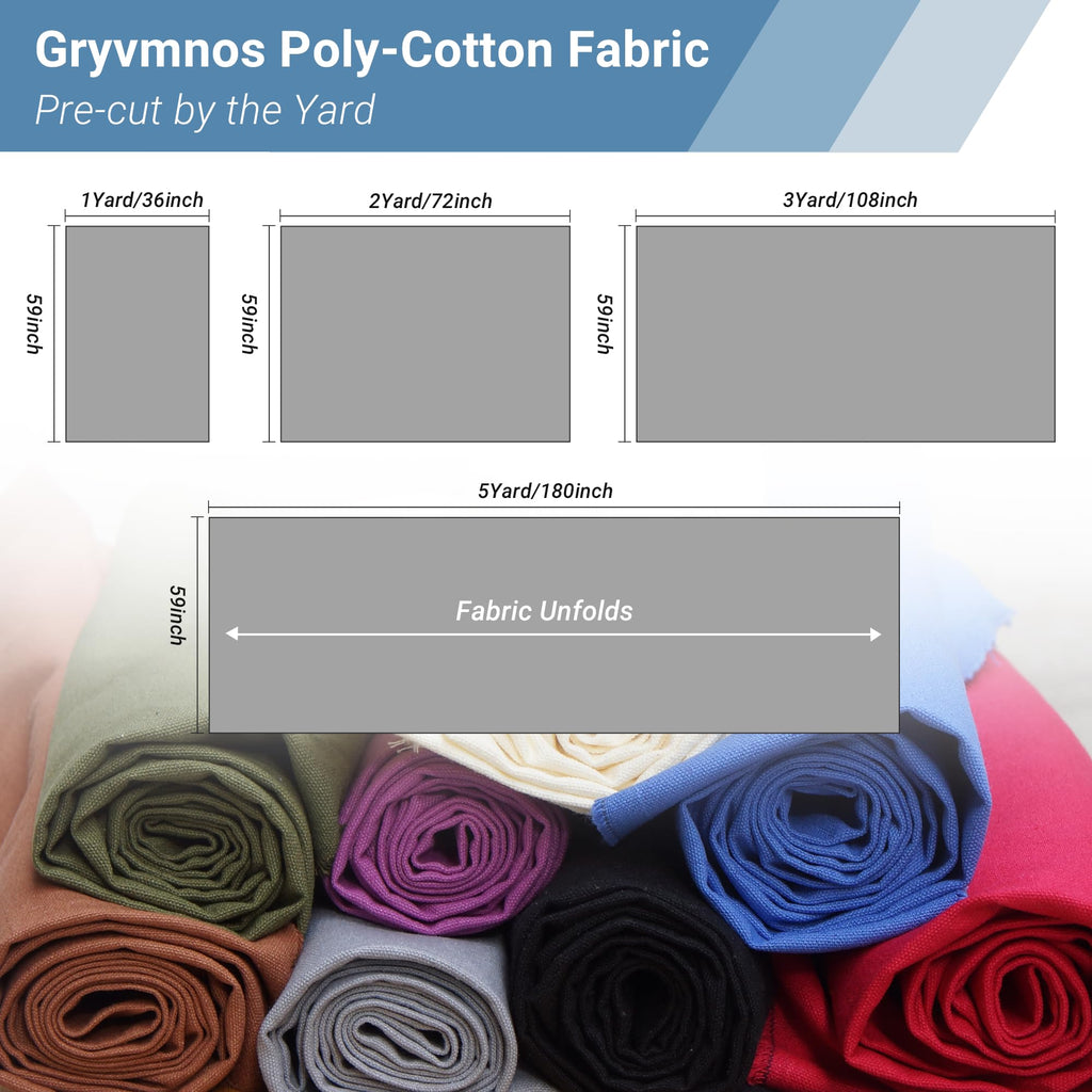 12oz Heavy Duty Cotton Canvas Fabric, Thickend Cotton Duck Cloth, 5 Yard