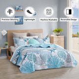 3 Piece Coastal Quilt Sets Full/Queen