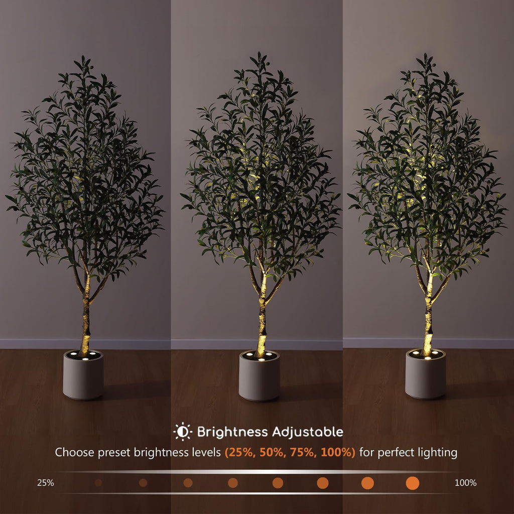 Olive Trees Artificial Indoor 6FT with LED Spotlights