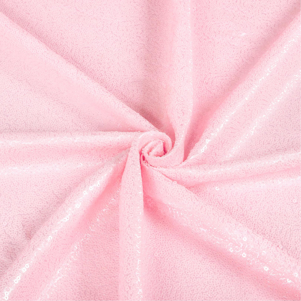 Blush Pink Sequin Fabric 15FT 5 Yards Sequins Fabric for Sewing Glitter Material by The Yard Pink Sparkle Fabrics for