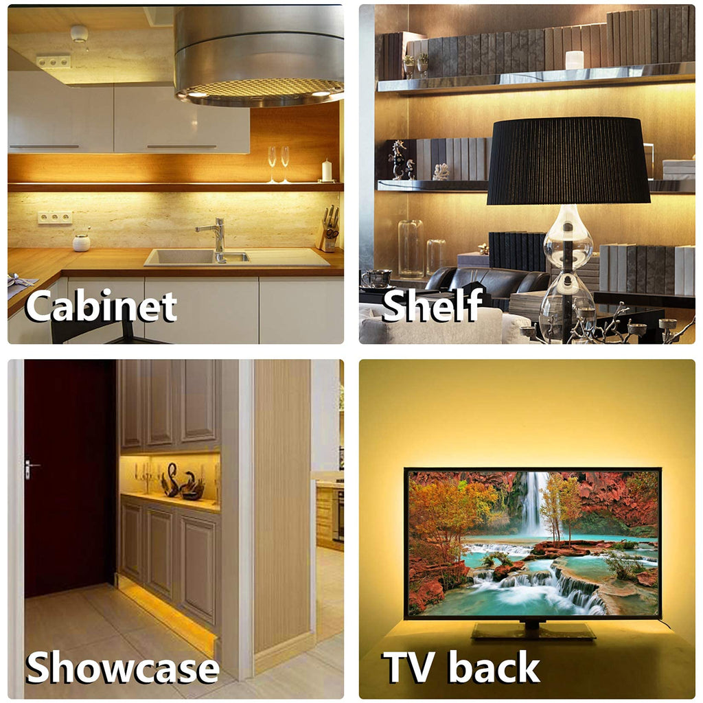 Under Cabinet Lighting Kit,6.6 Feet Flexible LED Strip Lights Bar