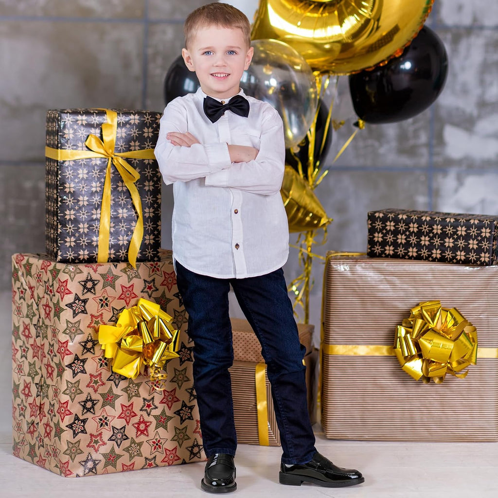 Boys Slip-On Dress Shoes, Kids Penny Loafers for Formal Party Casual