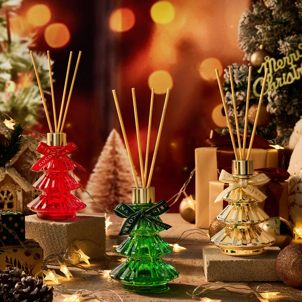 Christmas Tree Reed Diffuser Set of 3, 2.03 fl oz Each