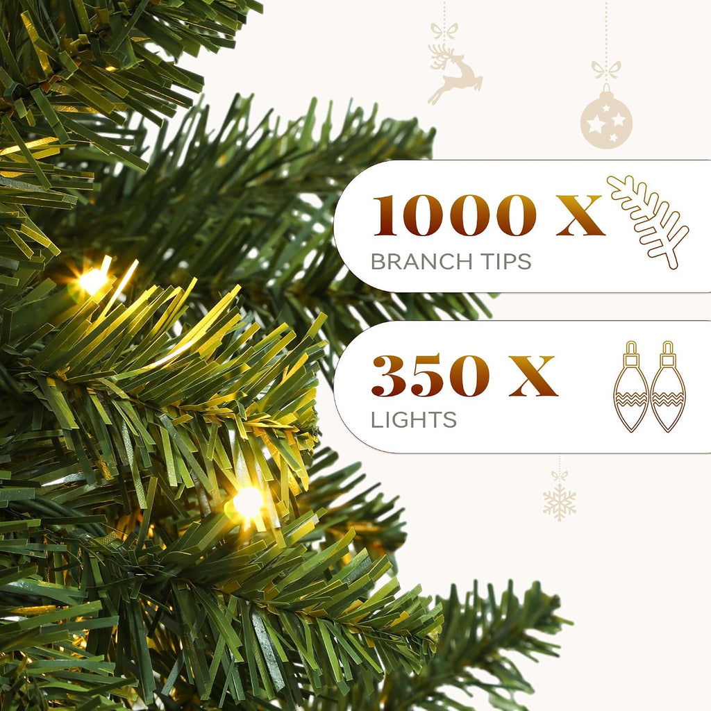 Prelit Green Fraser Fir Pencil Christmas Tree with Remote