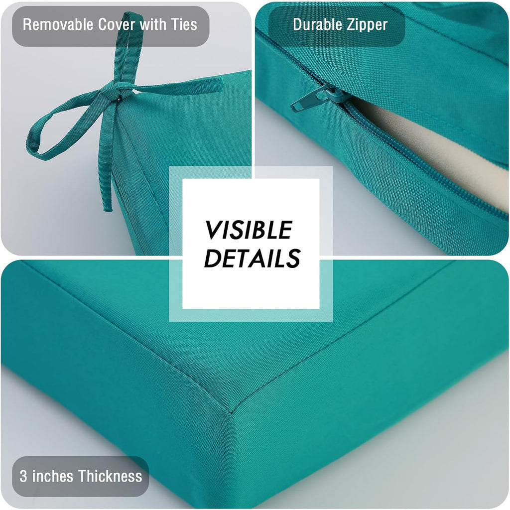Outdoor Bench Cushion Waterproof | Bench Cushions for Outdoor Furniture, Patio Porch Swing Replacement Seat Pad with