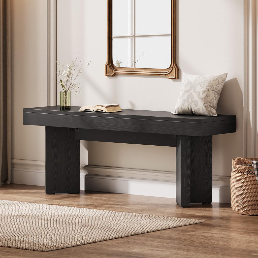 47" Wooden Entryway Bench