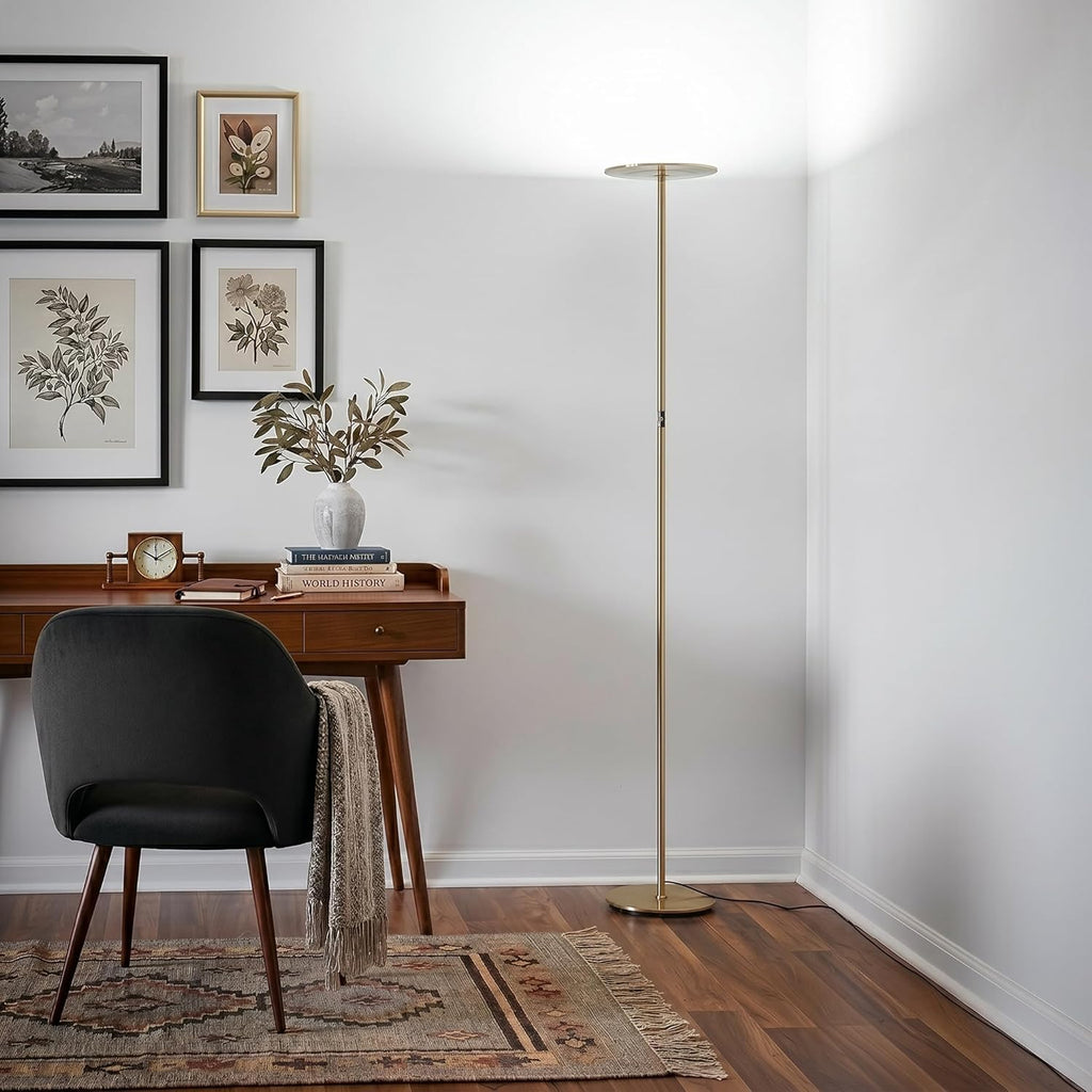 Sky Flux Dimmable LED Floor Lamp - Super Bright Floor Lamp with 3 Light Modes