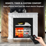 44" Electric Fireplace Mantel, TV Stand with Freestanding Electric Fireplace