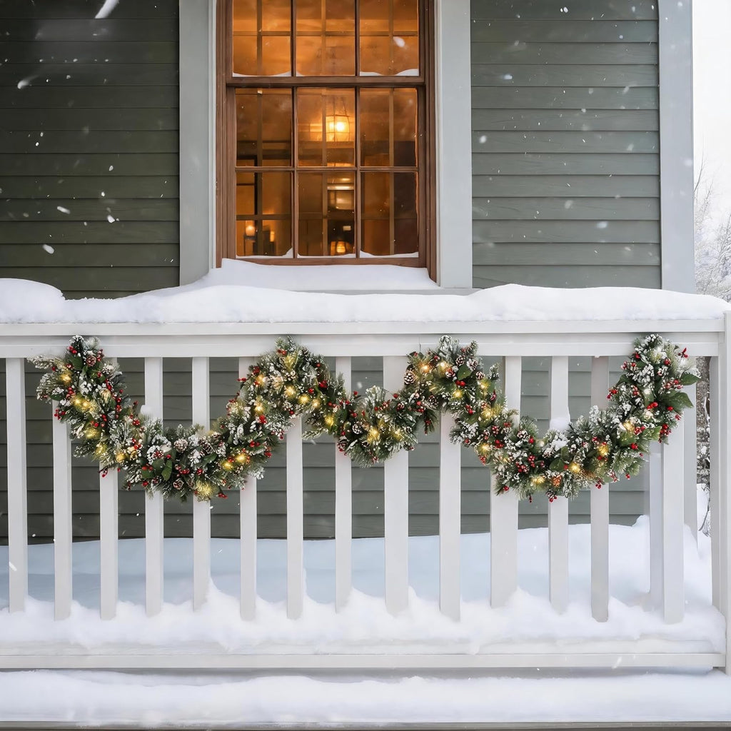 With Lights for Mantel with Timer
