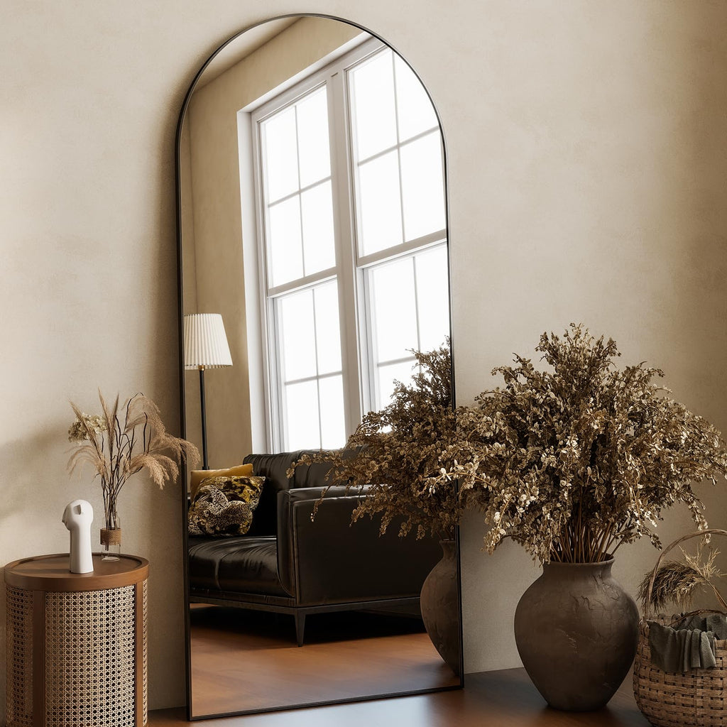 64"x21" Full Length Mirror, Arched Full Mirror