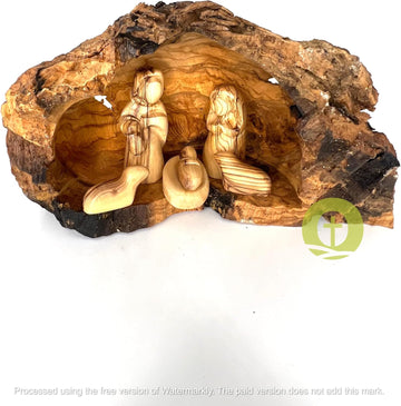 Olive Wood Nativity Manger Scene Set, Small, 6-Piece
