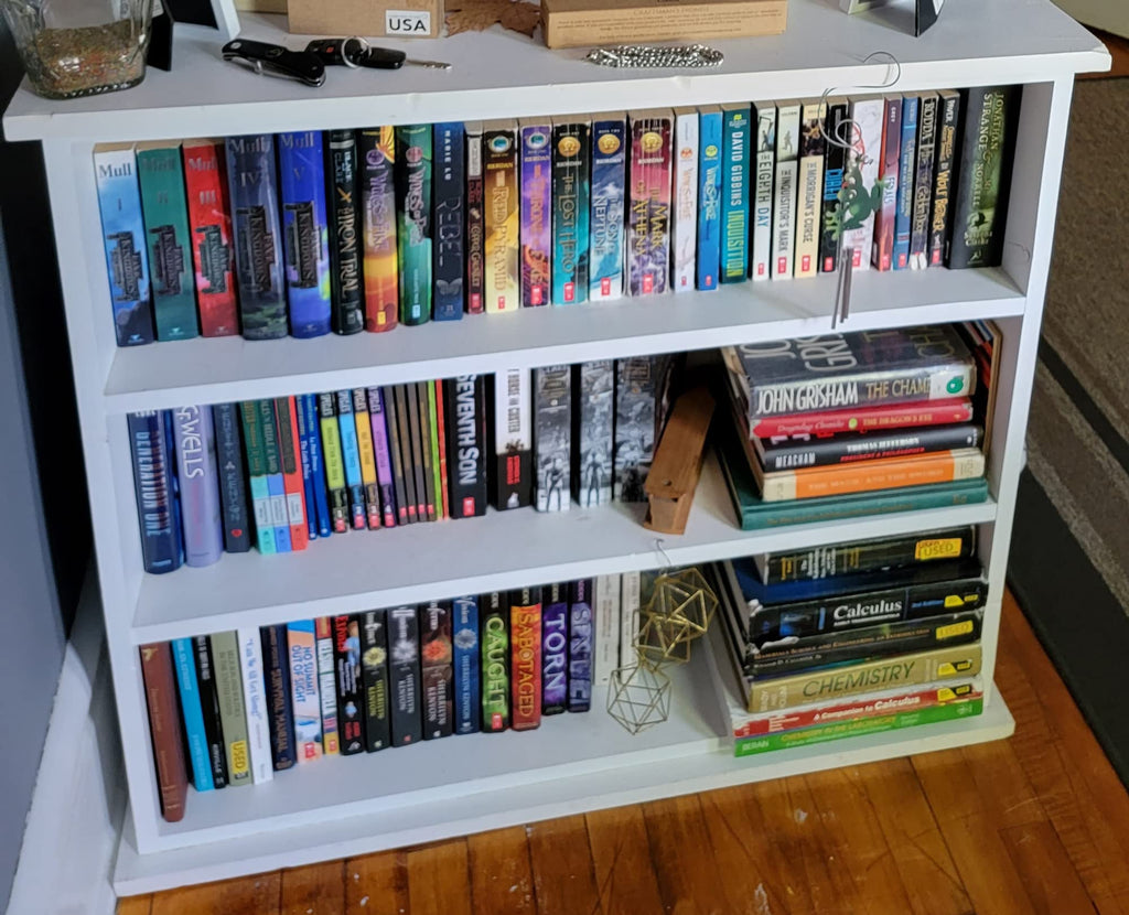Small Open Shelf Bookcase, Cottage White