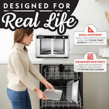 French Door Air Fryer Oven - 37 Qt Large Capacity Convection Toaster Oven, FryForce 360°, Digital Display, 12 Cooking
