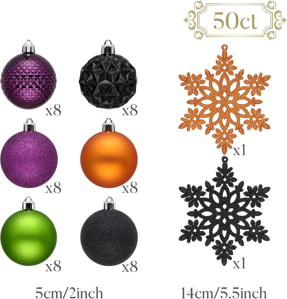 Halloween Ornaments Tree Decorations Indoor 2 Inch - Set of 50