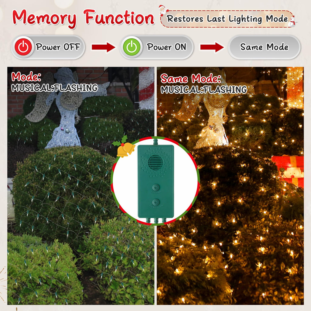 Vintage 90s Musical Christmas Lights Controller, Singing Christmas Tree Lights Controller with 25 Holiday Songs, 7