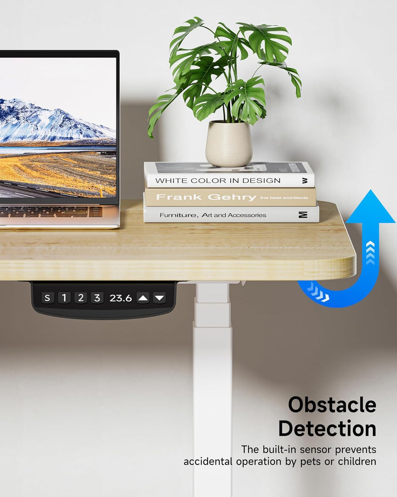 Dual Motor 3-Stage Electric Standing Desk Frame,3 Memory Height Presets, Table Legs Up to 49.2", DIY Workstation