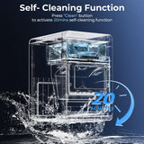 Nugget Ice Maker Countertop - 44LB/Day, Self-Cleaning Portable Ice Machine with LED Display, 10-15 Minute Fast Ice