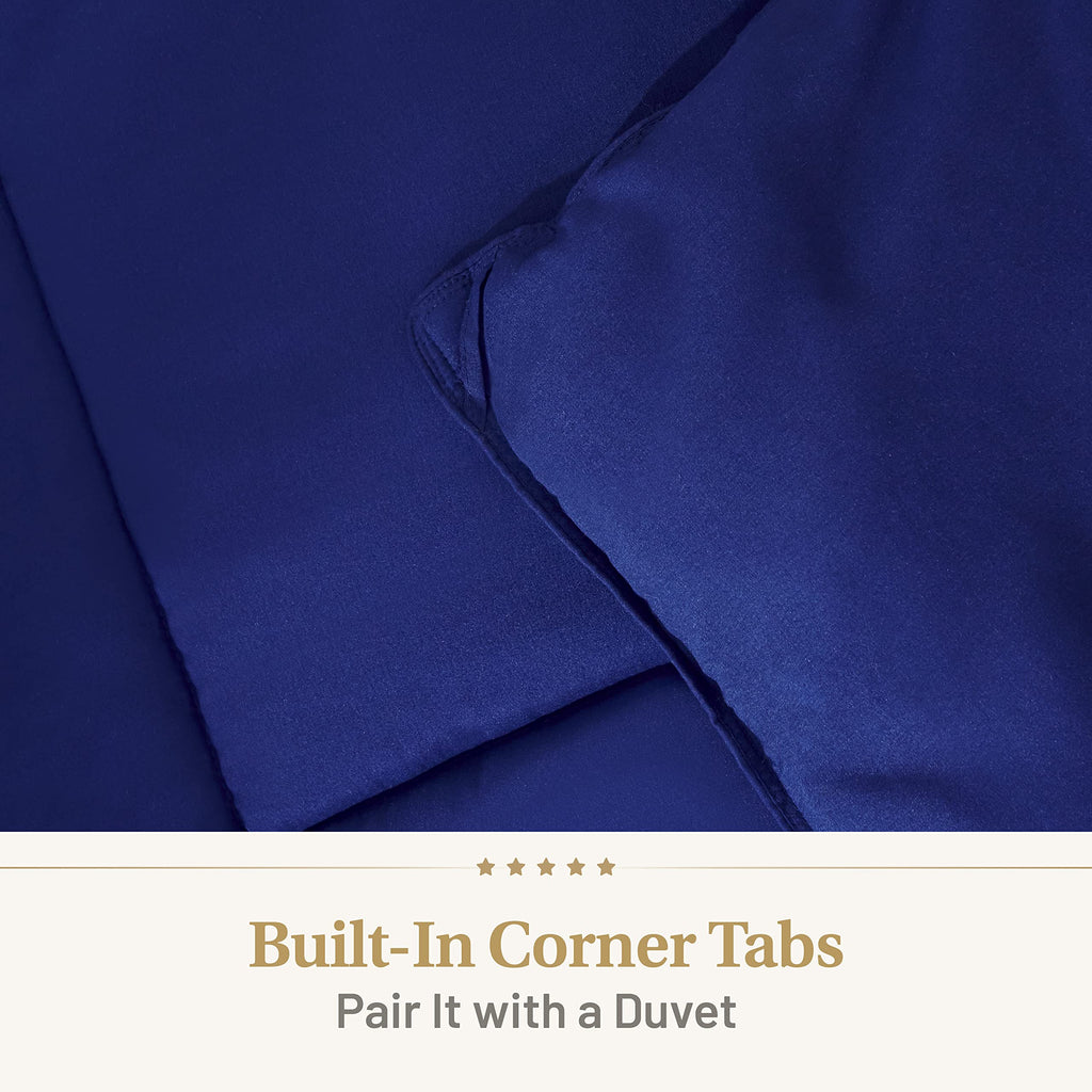 Luxury Dark Blue Comforter | Navy Blue Duvet | Premium Bedding | Down Alternative Duvet Insert | Machine Washable