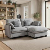 MCombo Oversized Modular Sectional Sofa, FSC Certified L Shaped Cloud Sectional Couches for Living Room