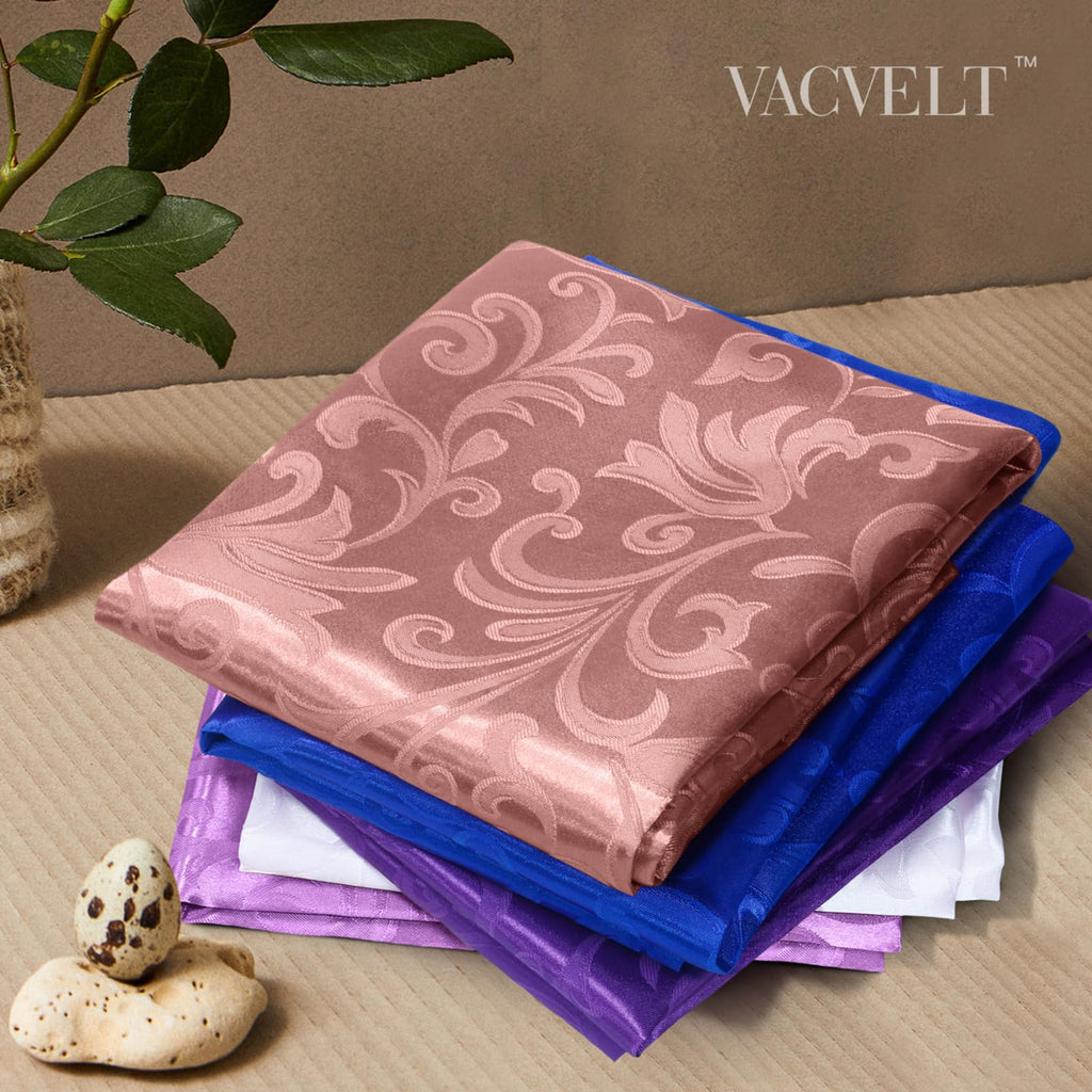 Rose Gold Jacquard Satin Fabric by The Yard, 60" Wide, 5 Yards