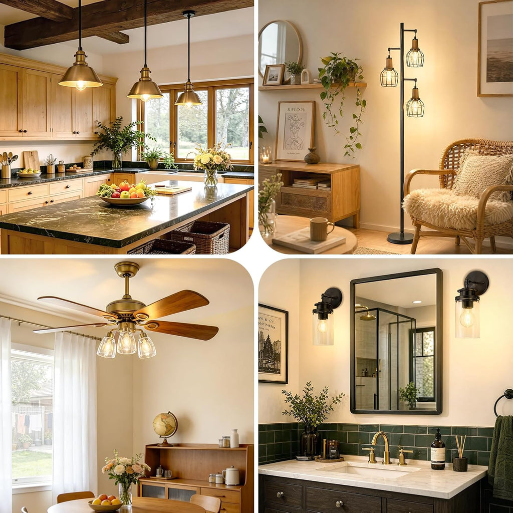 E12 LED Bulb Dimmable, G16.5 Globe Edison Bulbs for Small Base
